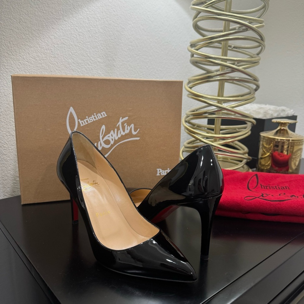 Christian Louboutin Pigalle Follies 85 Patent Black 36.5 - Picture 4 of 10